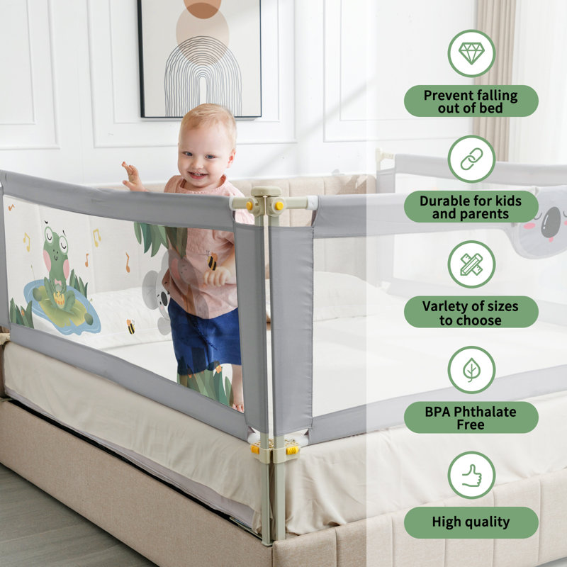 Baby bed fence best sale